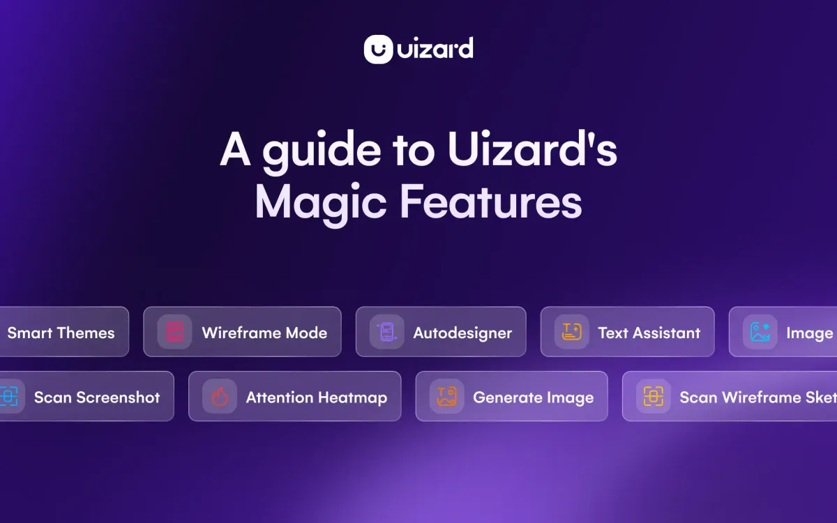 A Guide To Uizards Magic Features Ai Design Uizard