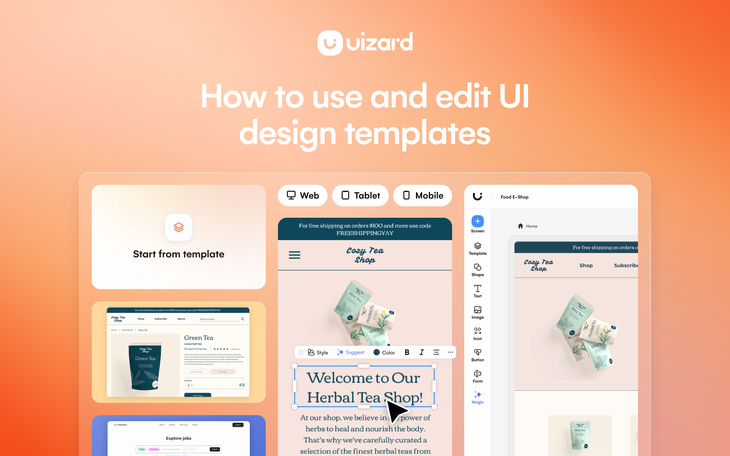 How to use and edit UI design templates