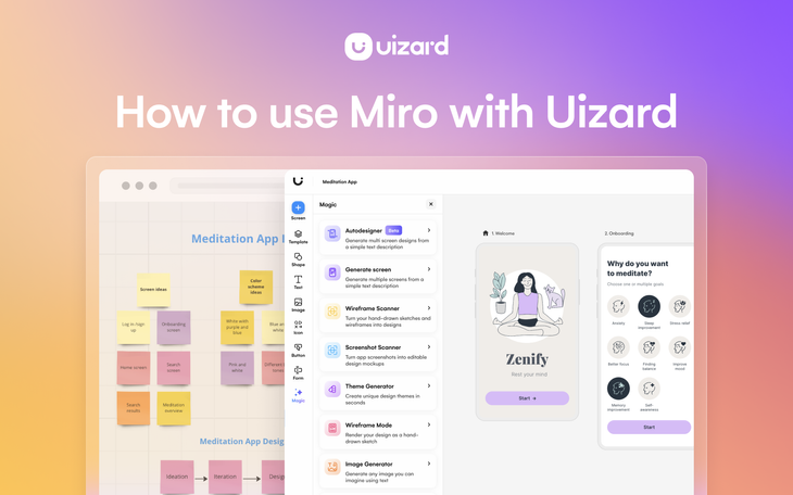 How to use Miro with Uizard