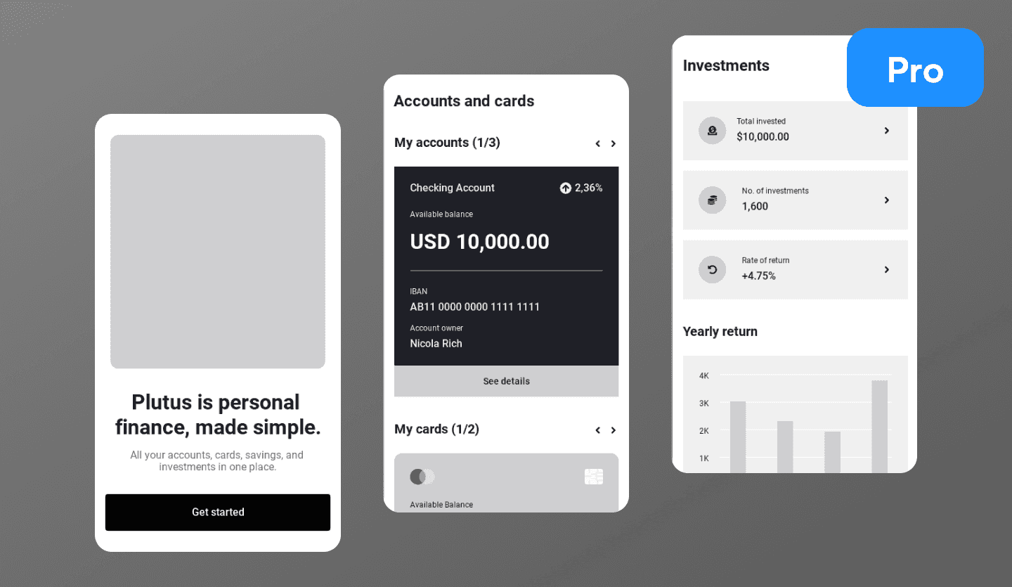mobile banking app wireframe cover