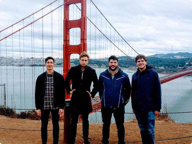 Picture of the Uizard founders in San Francisco
