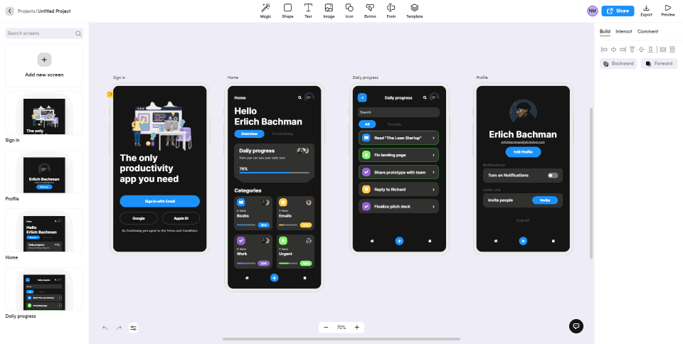 Customizing themes with Uizard.