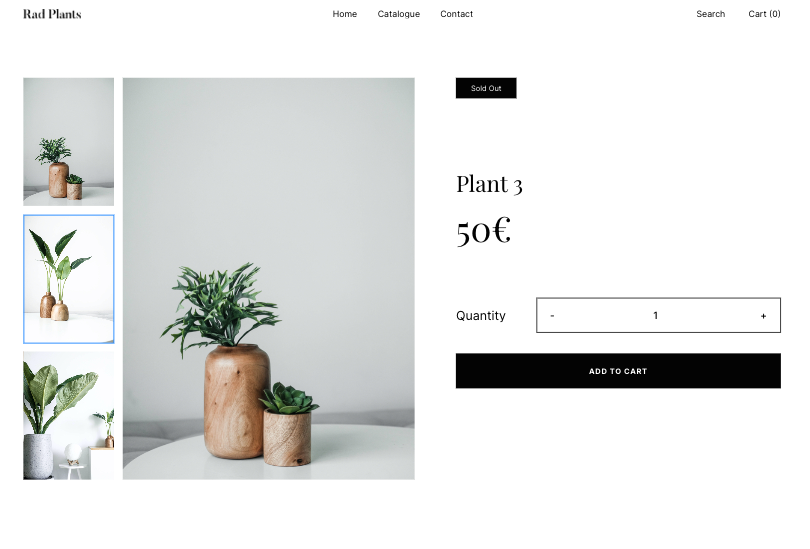 e-commerce web design template