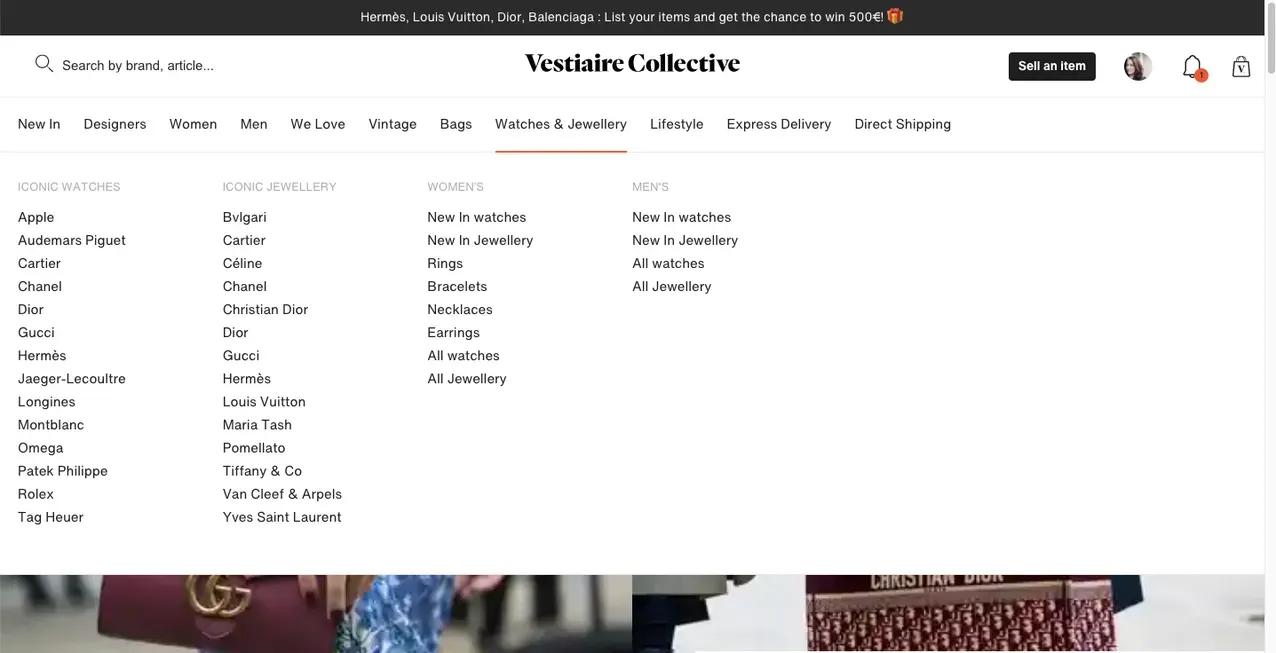 Vestiaire Collective site architecture