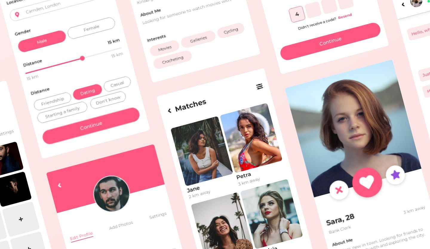 dating app design template