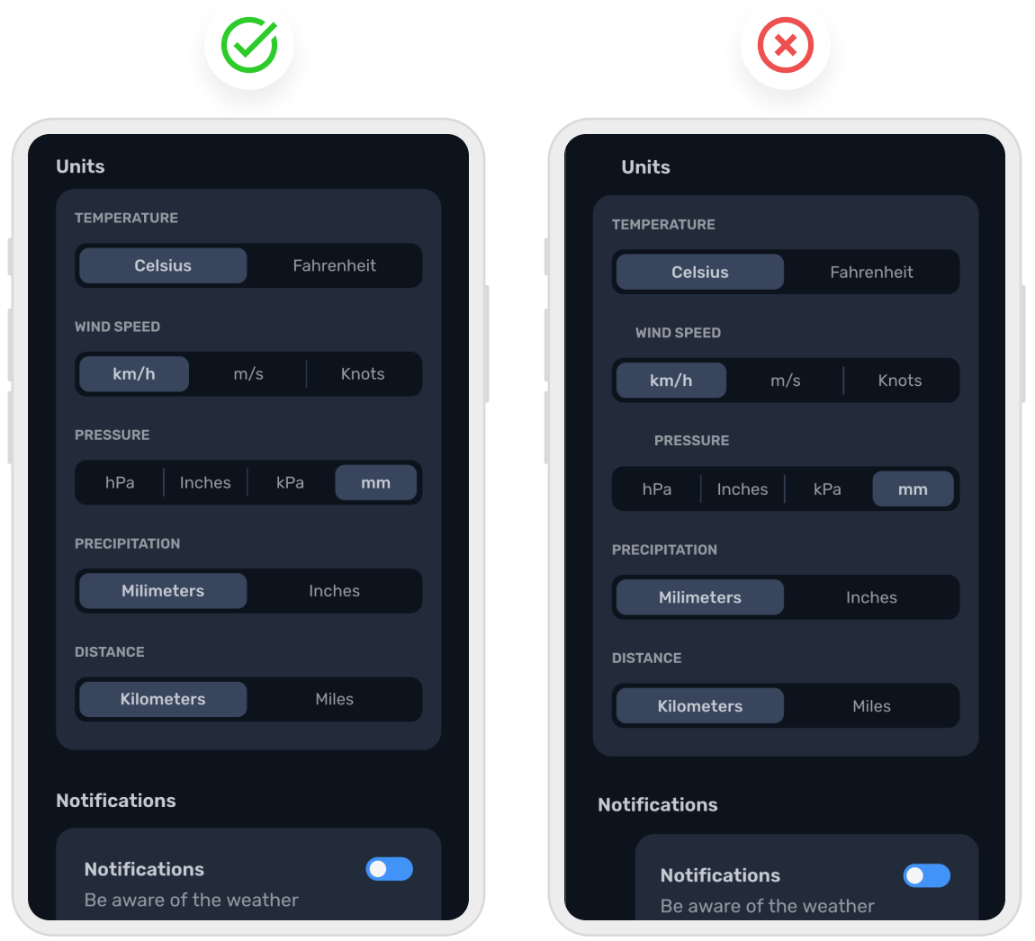 ui design component alignment in uizard