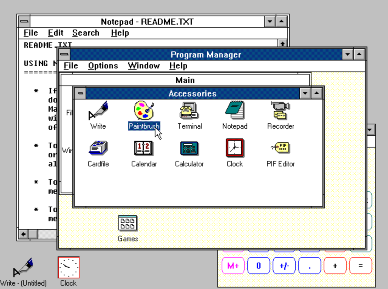 windows gui design 1990