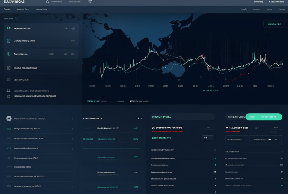 a stocks and shares web app landing page