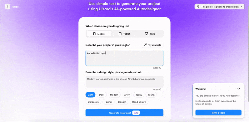 Designing with text prompts: Create UI designs faster than ever before