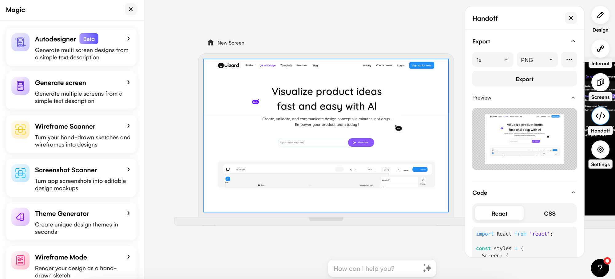 Uizard for product teams: How to streamline and speed up your workflow