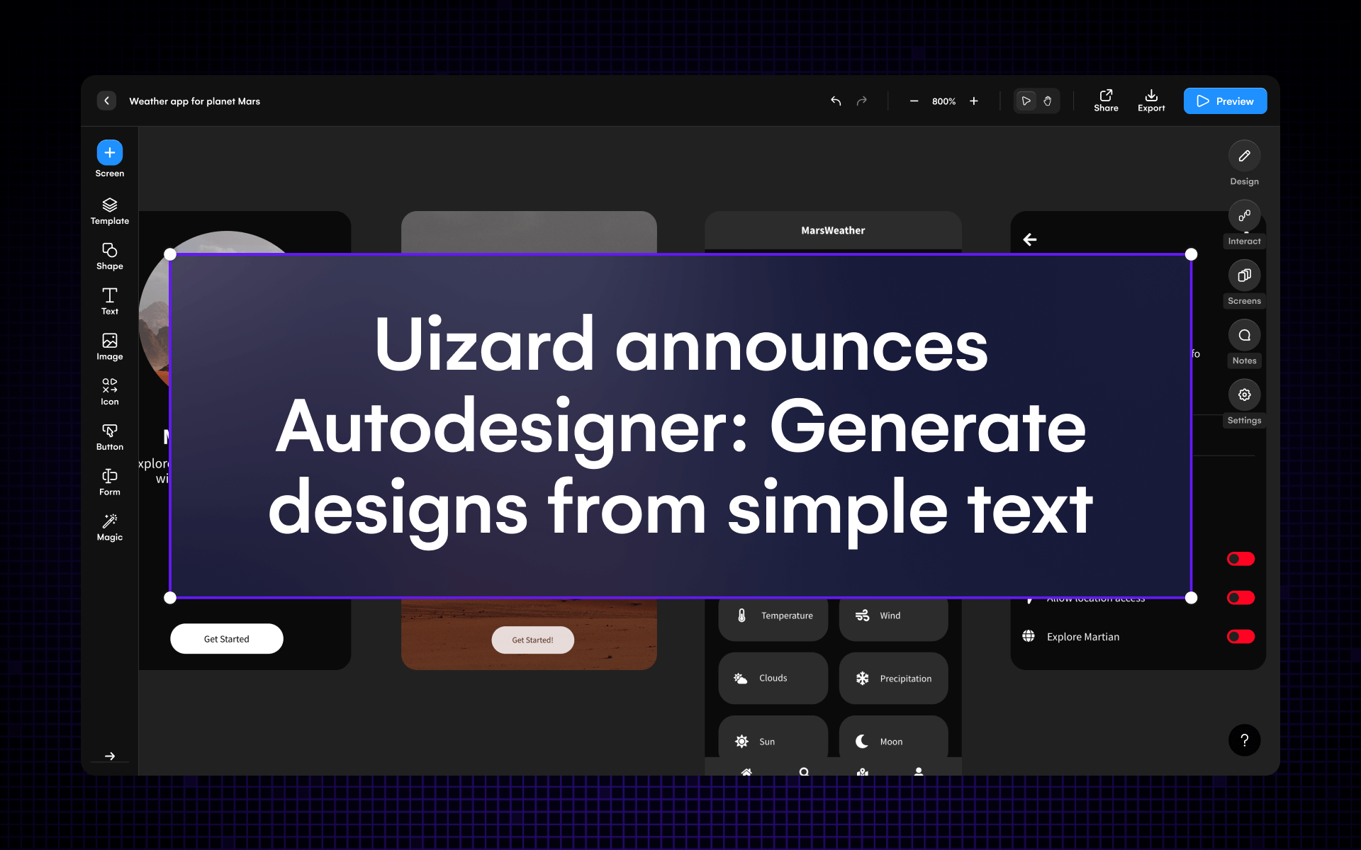 Uizard Announces Autodesigner | Uizard’s AI UI Generator