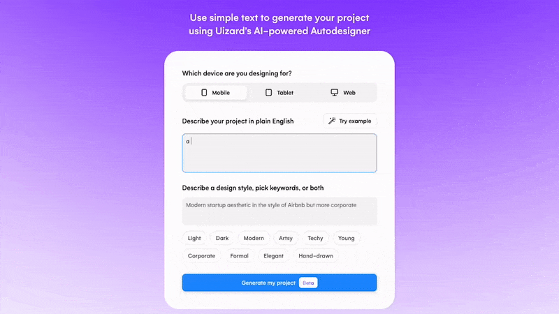 How To Generate UI Designs From Text Prompts | Uizard
