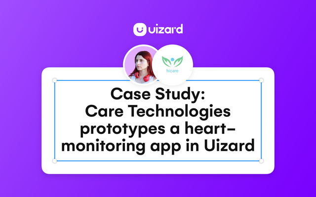 Full-Stack Developer uses Uizard to prototype & user-test a heart-monitoring system