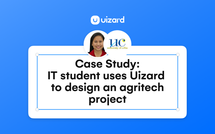 IT student uses Uizard to design an agritech platform for a university project