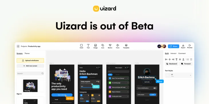 Uizard launches out of private beta!