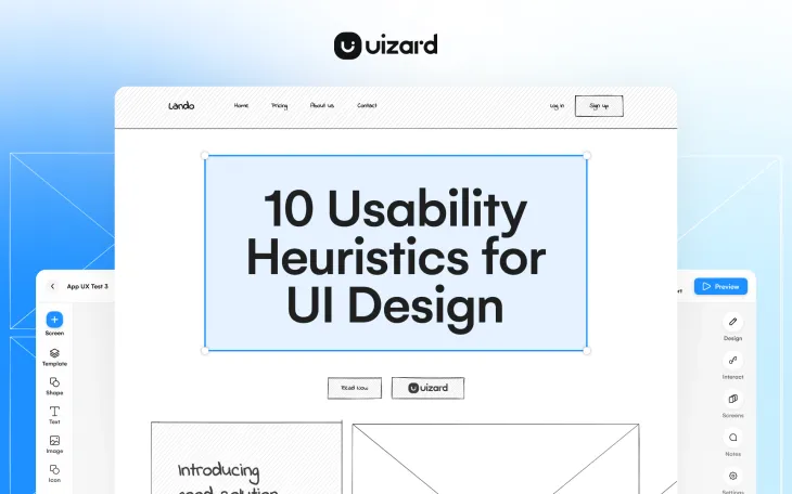 10 usability heuristics for UI design