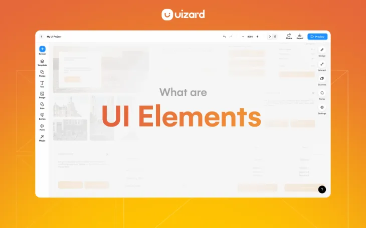 What are UI elements? User interface elements explained