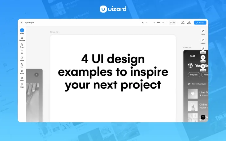 Four UI design examples to inspire your next project