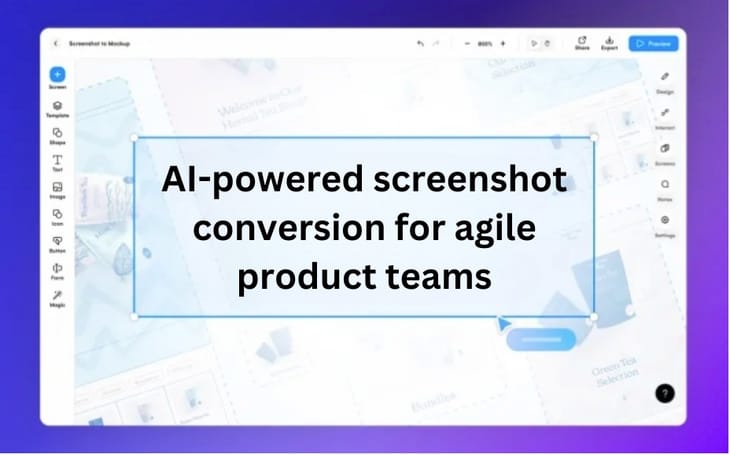 Accelerate product discovery and delivery: AI-powered screenshot to mockup for product teams