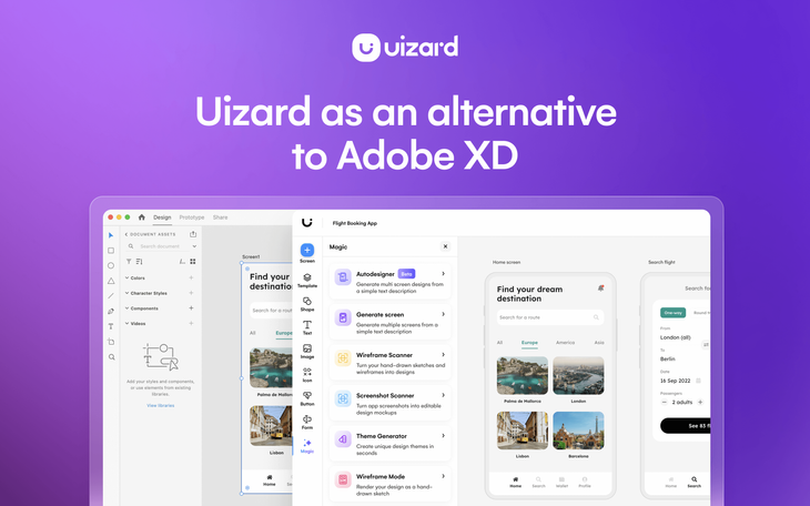 Exploring Uizard as an Adobe XD alternative