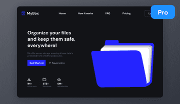 File Management Web App Template (Dark) | Uizard