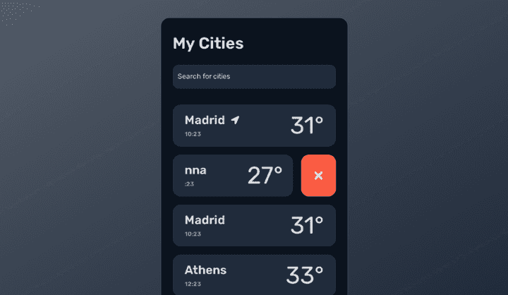 Weather App UI Design Template | Weather App UI Template | Uizard
