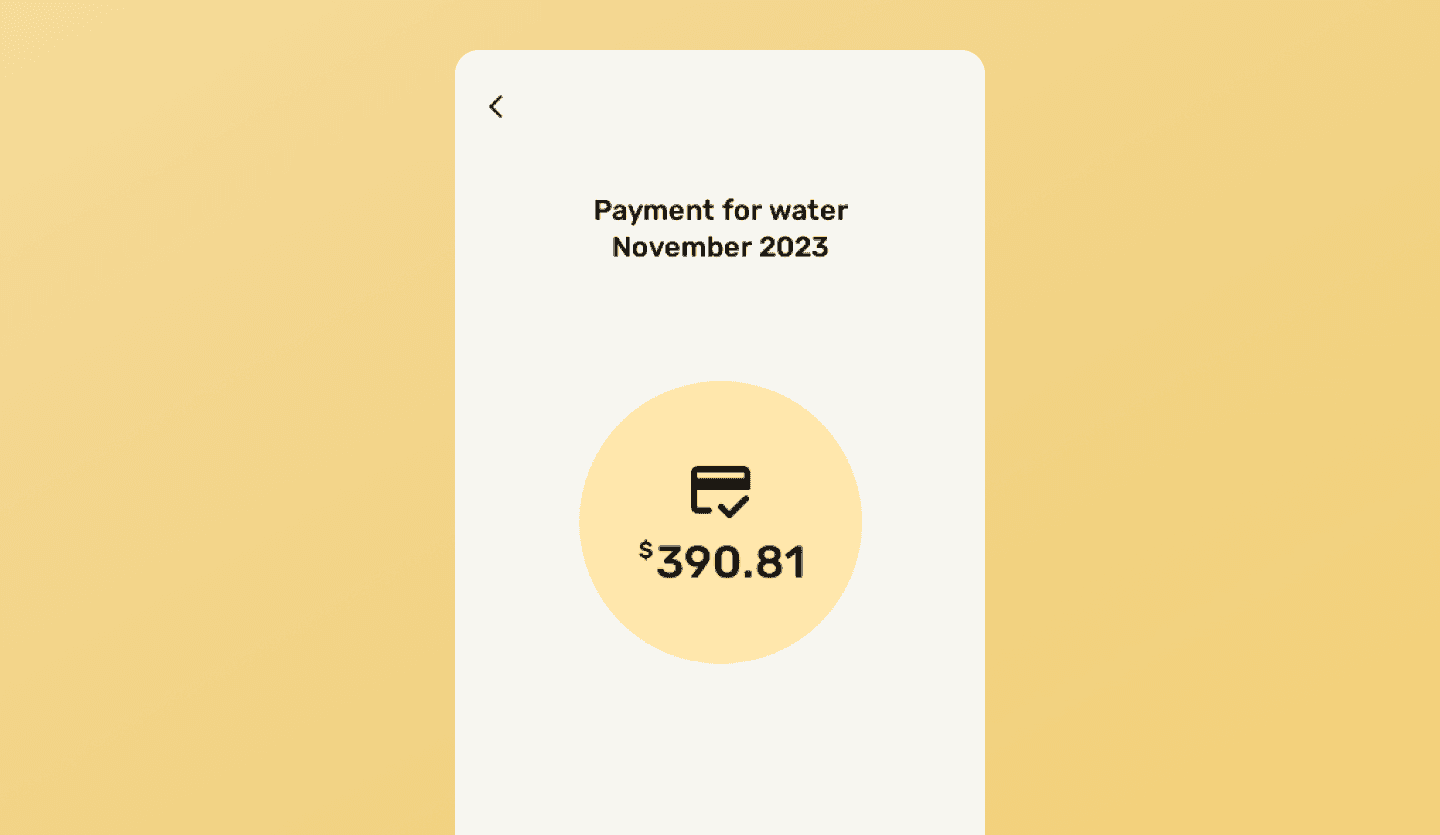 Bill tracker payment tracking page