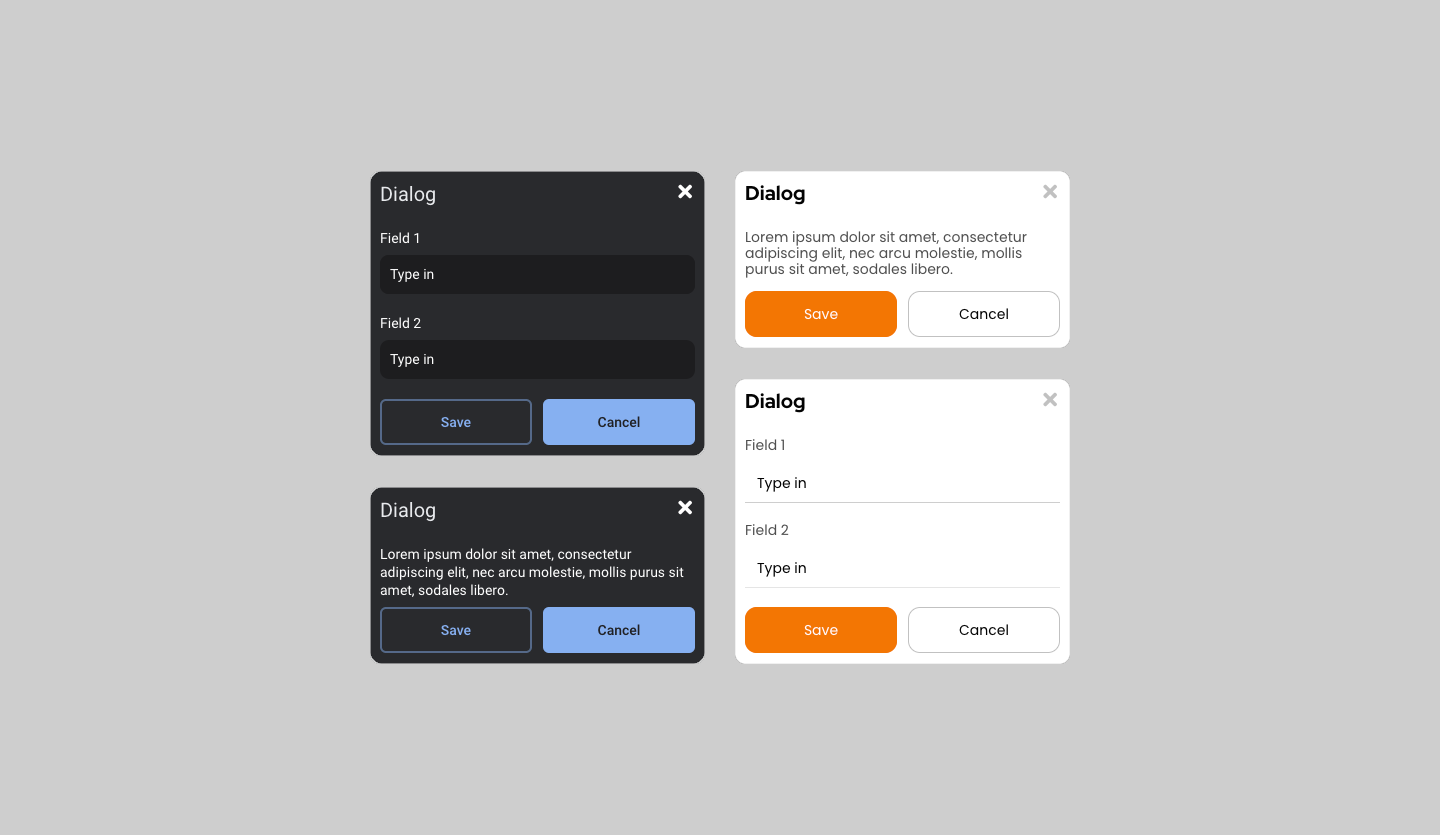 Dialog UI Components | Dialog Box UI | Uizard