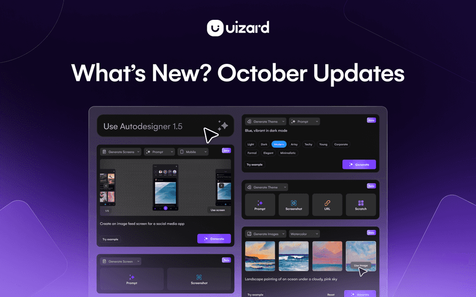 Uizard Autodesigner 2.0 | AI UI Design Generator | Uizard