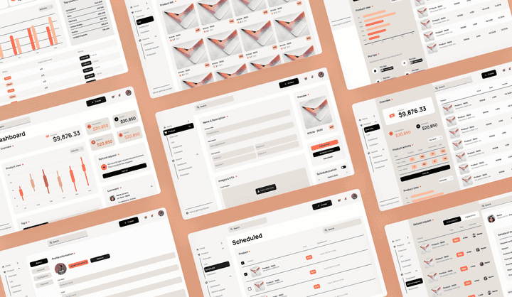 Ecommerce Dashboard Web App Template | Uizard