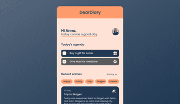 Journaling App Template | Mobile App Journal Design | Uizard