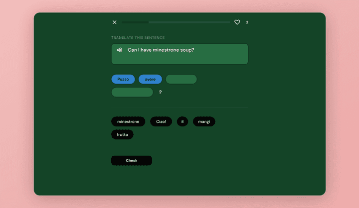 Language Learning Web App Template | Uizard