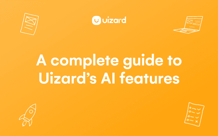 Thumbnail for blog titled A complete guide to Uizard's AI features