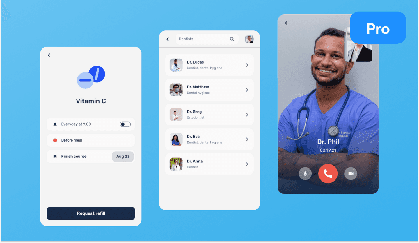 medical app design overview