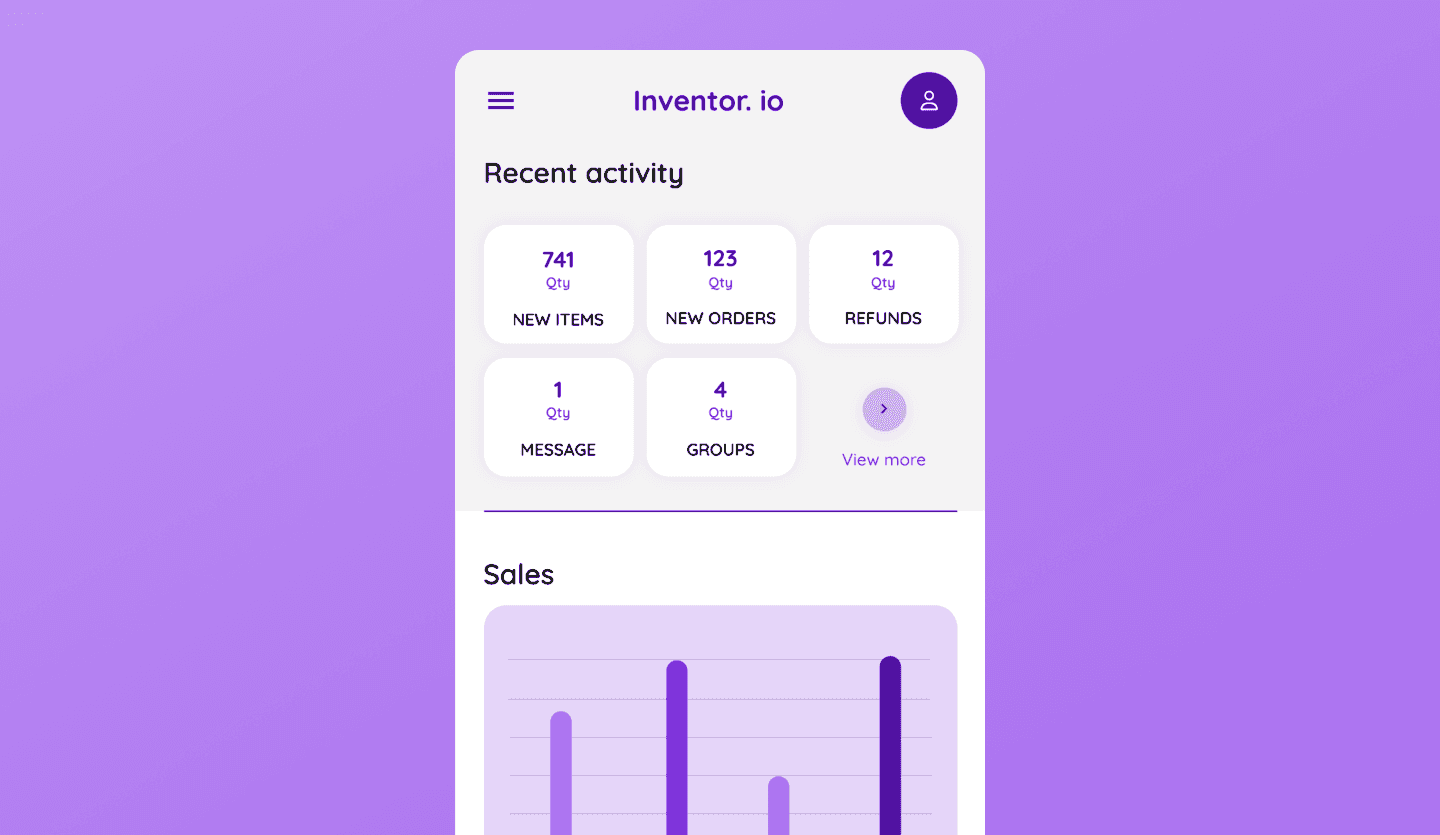 Inventory App Template | Inventory App UI Design | Uizard