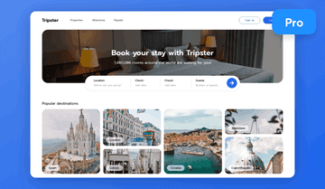 Hotel Booking Website Design Template | Uizard