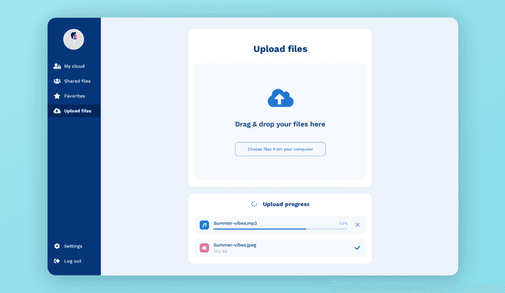 Cloud Storage Website Template | Cloud Storage UI | Uizard