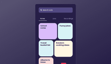 Notes App UI Design Template | Notes App Design | Uizard