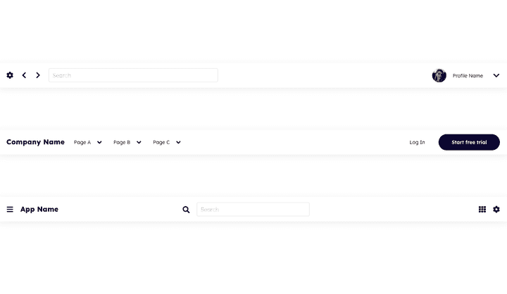 Header UI Design | Header UI Templates | Uizard