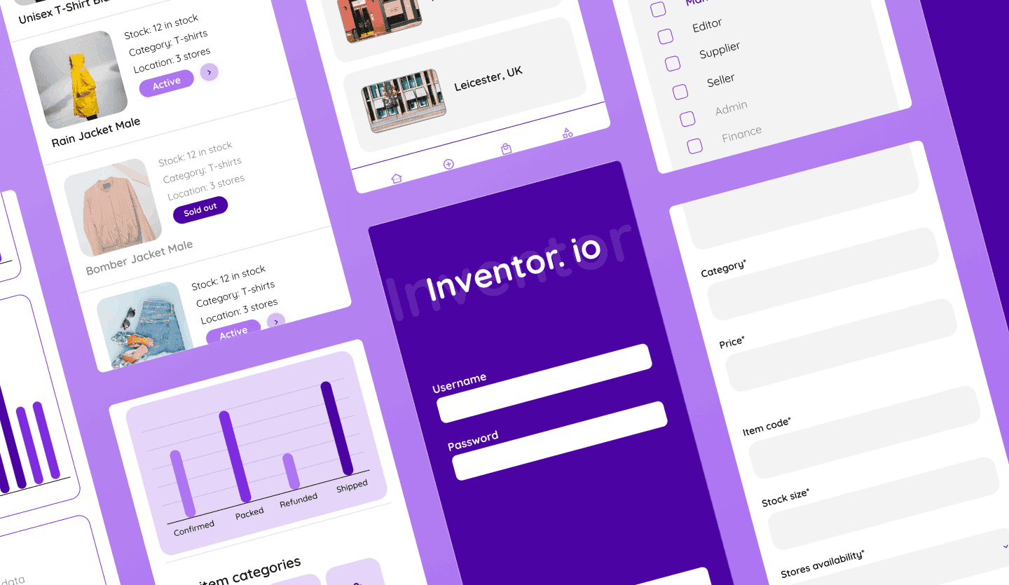 Inventory App Template | Inventory App UI Design | Uizard