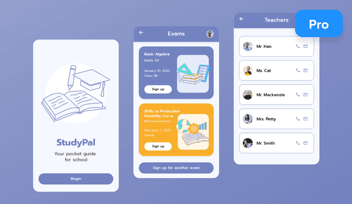 Study App UI Design Template | Uizard