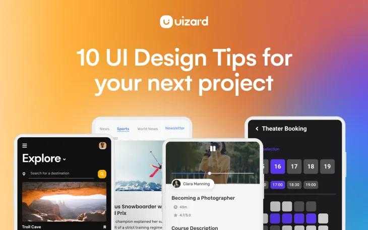 Thumbnail for blog titled 10 UI design tips for your next project