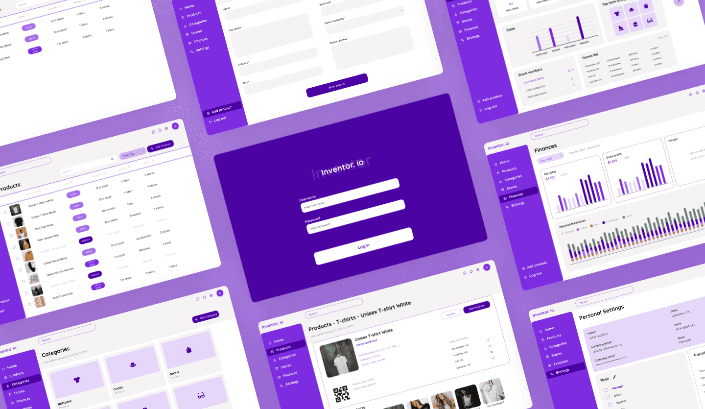 Inventory web app template summary