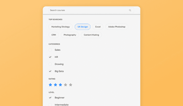 Learning App Template | Uizard