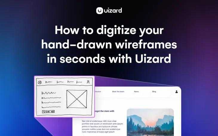 Thumbnail for blog titled How to digitize your hand-drawn wireframes with AI