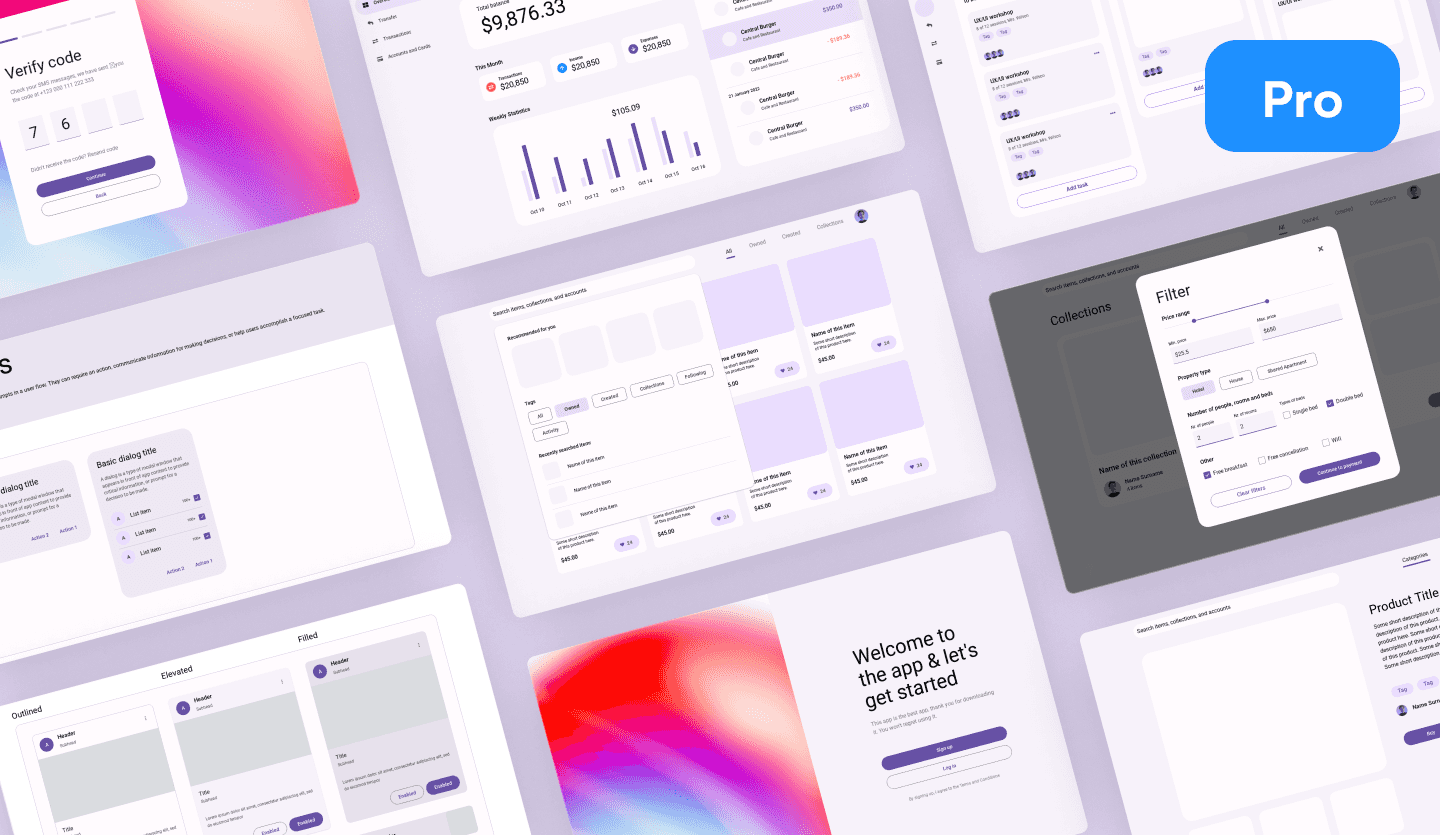 Material Design 3 Templates | Uizard