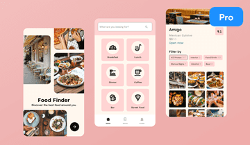 Review App UI Design Template | Review App UI Template | Uizard