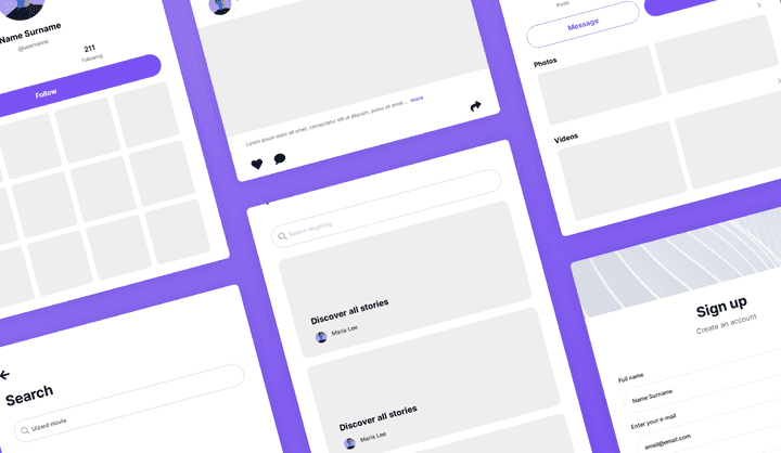 Tablet UI Kit | Tablet UI Design Kit | Uizard