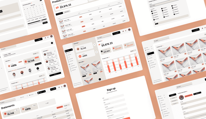 Ecommerce Dashboard Web App Template | Uizard