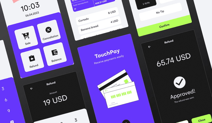 Smart POS Terminal App Template | Smart POS App Design | Uizard
